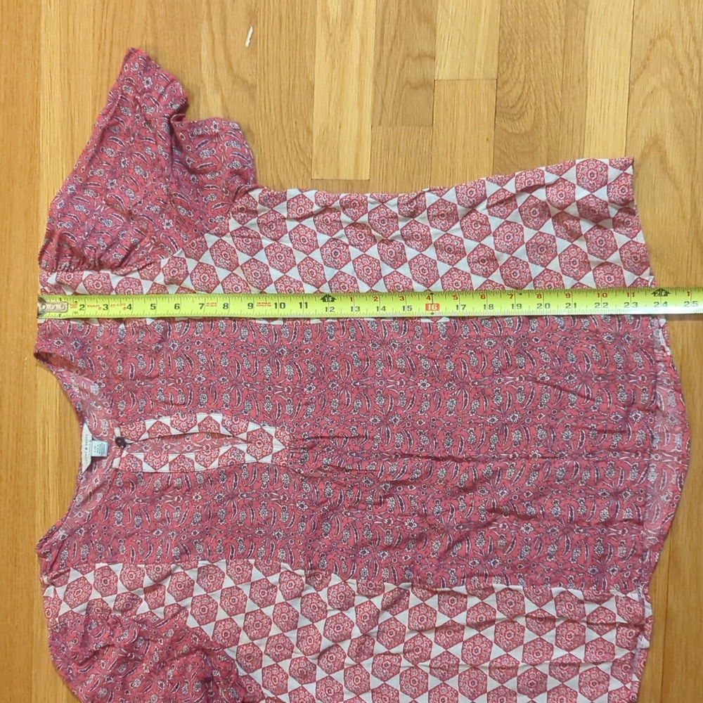 Lucky Brand Pink Patterned Blouse - Picture 6 of 10